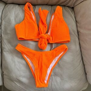 SHEIN Orange Bikini Set